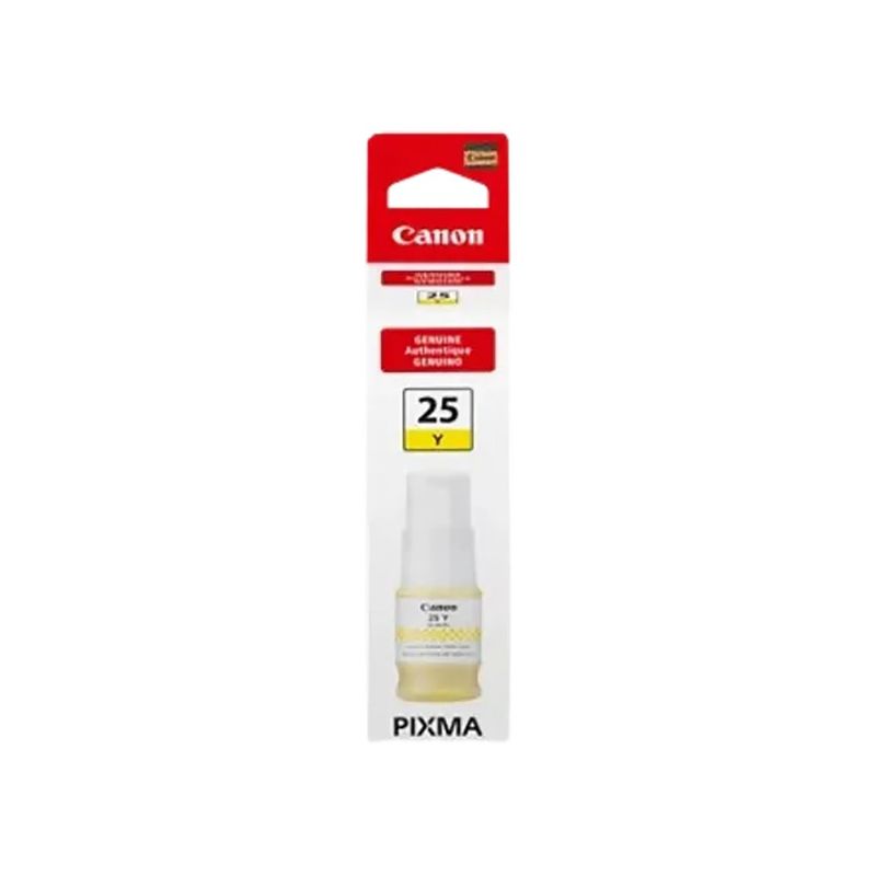 Botella de Tinta Canon GI-25 Amarillo para Impresoras PIXMA MAXIFY