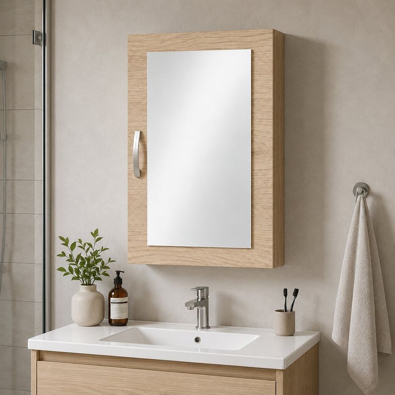 Botiquín para Baño Girona con Espejo de 60 cm