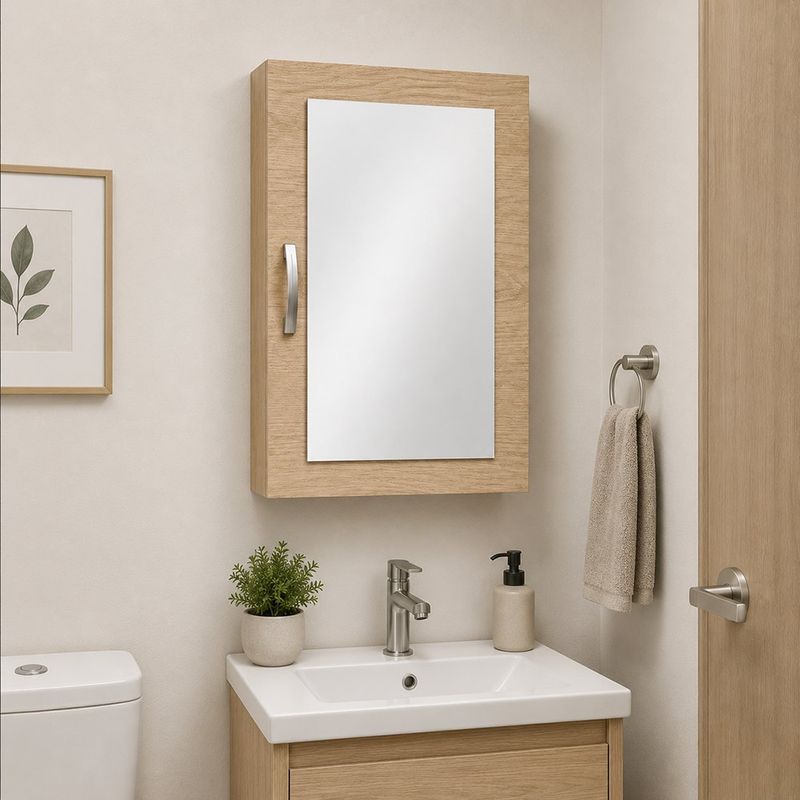 Botiquín para Baño Girona con Espejo de 60 cm