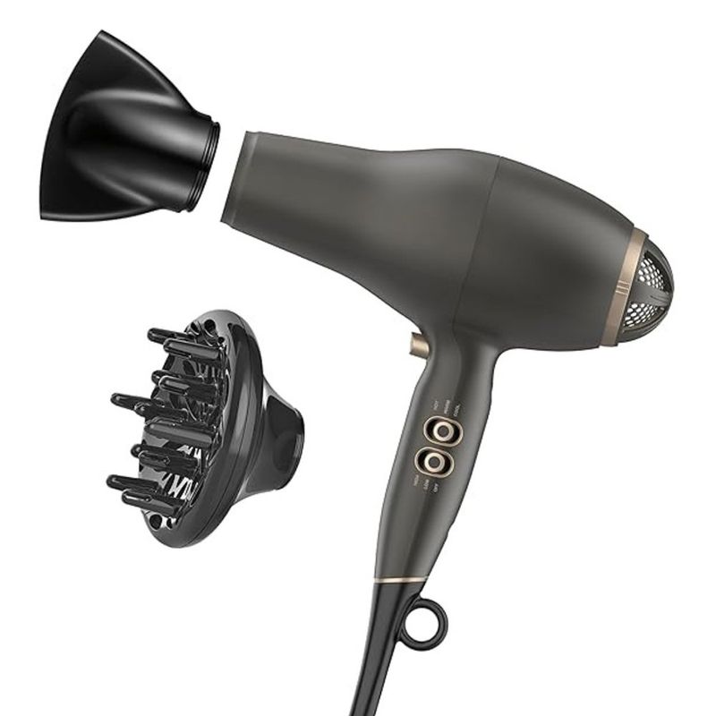 Secador Profesional InfinitiPro FloMotion 1875 W con Tecnología Cerámica, Iónica, Difusor y Concentrador