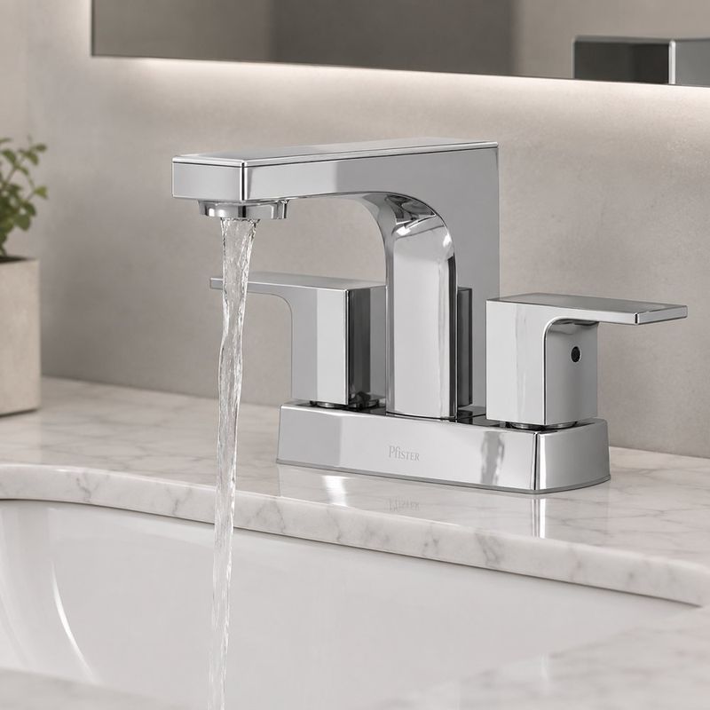 Grifo para Baño Mezclador de 4 Plg Admiral Cromo