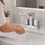 Grifo para Baño Mezclador de 4 Plg Admiral Cromo