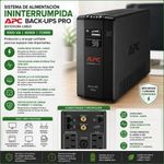 Sistema de Alimentación Ininterrumpida APC Back-UPS Pro BX1000M-LM60 1000 VA y 600W en Torre Color Negro