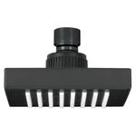 Regadera Cuadrada sin Brazo Abs Negro Mate 4 Plg - Foset