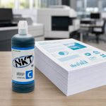 Tinta NKT de 1000 ml en Color Cian Universal para Impresora