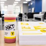 Tinta NKT 500 ml en Color Amarillo Universal Paquete de 3 Uds