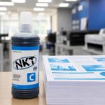 Tinta NKT 500 ml en Color Cian Universal en Paquete de 3 Uds
