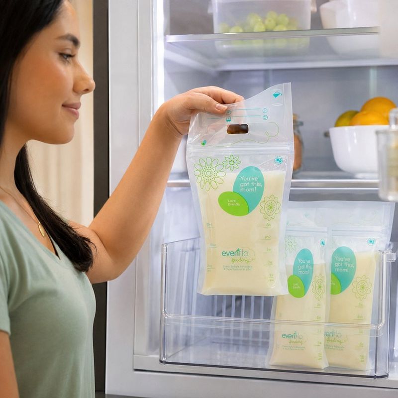 Bolsas para Almacenar Leche Materna de 150 mL Libres de BPA con Cierre Zip, 25 Unidades