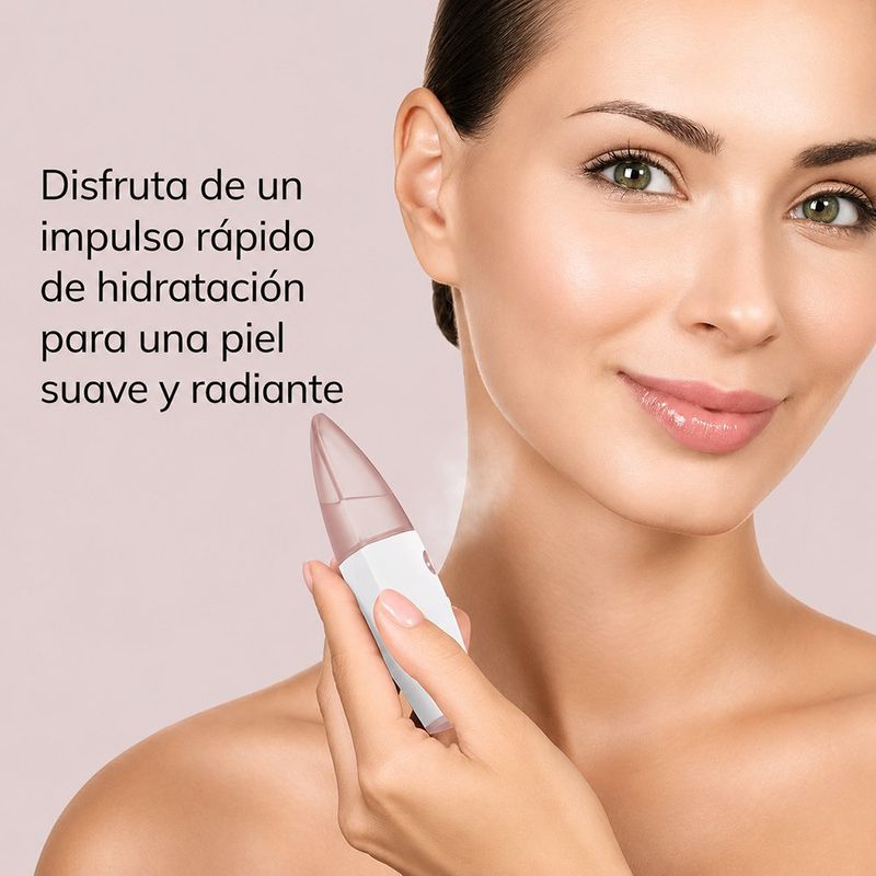 Humidificador Hidratante Facial 4 en 1 Efecto Refrescante Color Blanco