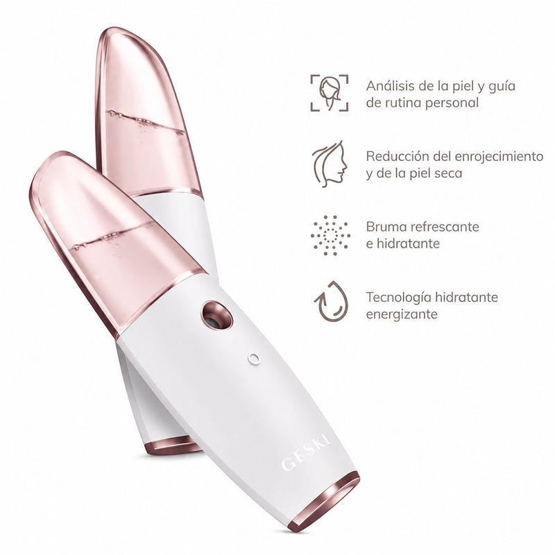 Humidificador Hidratante Facial 4 en 1 Efecto Refrescante Color Blanco
