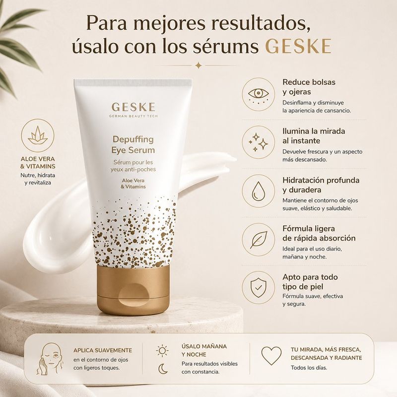 Masajeador para Contorno de Ojos con Función Caliente y Frío 6 en 1