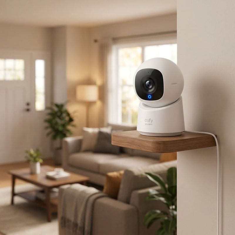 Cámara de Seguridad Interior C220 Wi-Fi 2K con Visión Nocturna y Cobertura 360° en Color Blanco