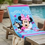 Toalla Infantil de 119 x 64 cm Diseño Minnie Mouse para Playa o Baño