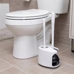 Set para Sanitario 2 en 1 Destapacaño y Cepillo con Base y Compartimentos Separados