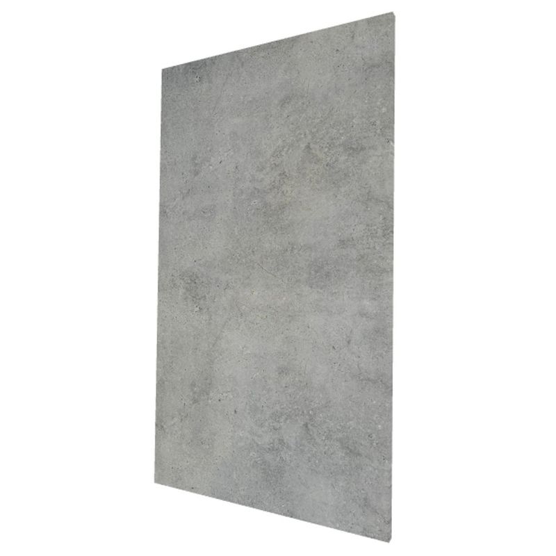 Panel de PVC Adhesivo Estilo Cemento 1.22 x 2.44 Metros Gris con Líneas Doradas para Paredes