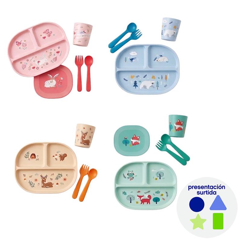 Set de Vajilla Infantil 5 Piezas con Diseño Surtido