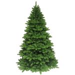 Árbol Navideño Artificial Evergreen 6.5 Pies de PVC con Ramas al Piso Verde para Interior