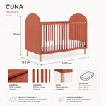 Cuna Convertible 4 en 1 Color Reese Sedona Rosa