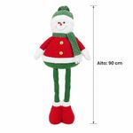Muñeco de Nieve Navideño Extendible hasta 90 cm para Decoración Interior