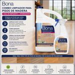 Combo Limpiador para Pisos de Madera 1 Gal de Repuesto y Atomizador de Secado Rápido