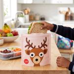 Sandwichera Reutilizable para Sándwich y Snacks Diseño Venado Rosado