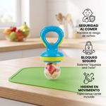 Alimentador de Frutas y Vegetales para Bebé con Red de Malla y Sistema de Seguridad - Colores Surtidos