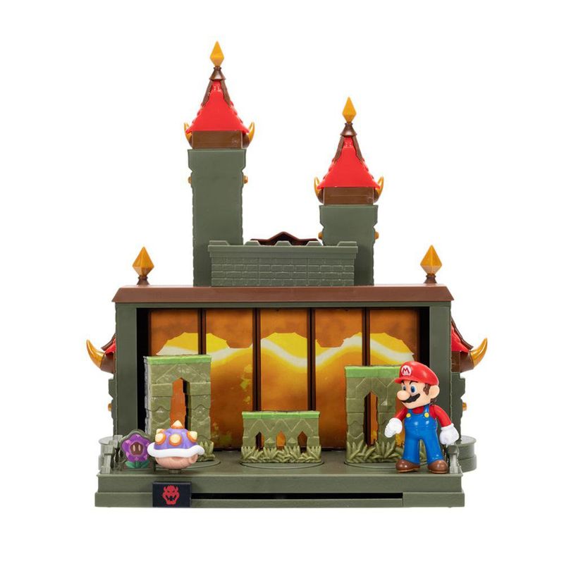 Playset Deluxe Castillo de Bowser Super Mario Bros. Wonder 2.5 Pulgadas
