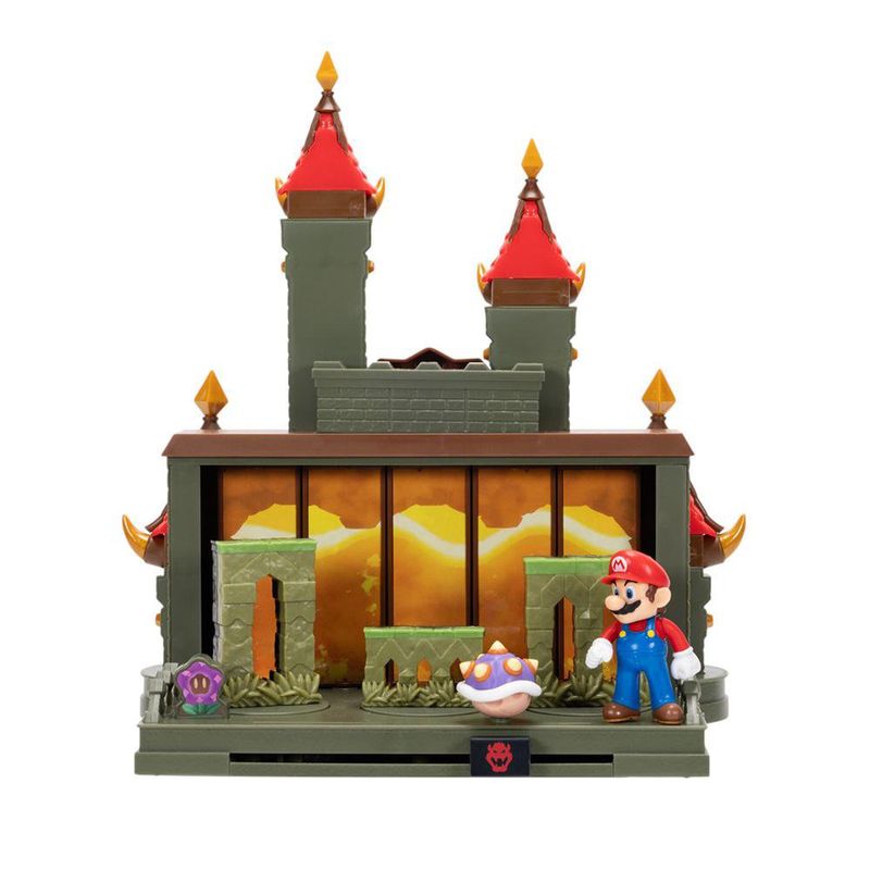 Playset Deluxe Castillo de Bowser Super Mario Bros. Wonder 2.5 Pulgadas