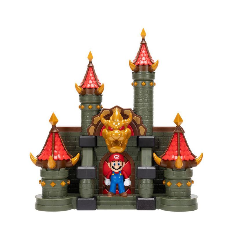 Playset Deluxe Castillo de Bowser Super Mario Bros. Wonder 2.5 Pulgadas