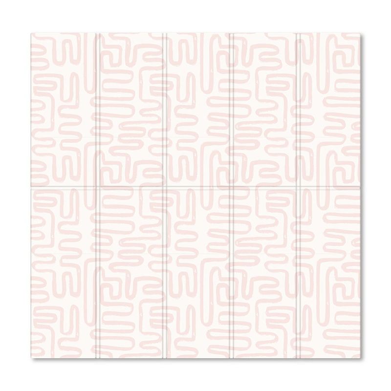 Alfombra de Juego Plegable Reversible para Bebé Líneas Curvas
