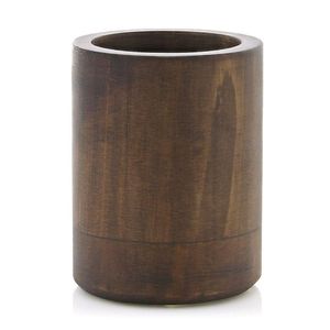 Florero Decorativo Cilíndrico de Madera