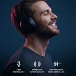 Audífonos Inalámbricos Power Headphones Lite Over-Ear con Bluetooth 5.3 y Cancelación Activa de Ruido en Color Negro