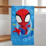 Toalla Infantil Diseño Spidey 147x71 Cm para Playa, Piscina o Baño