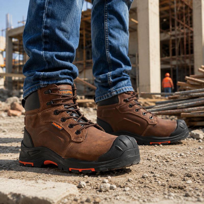 Zapato para Seguridad Dieléctricos Café con Casquillo Talla 10
