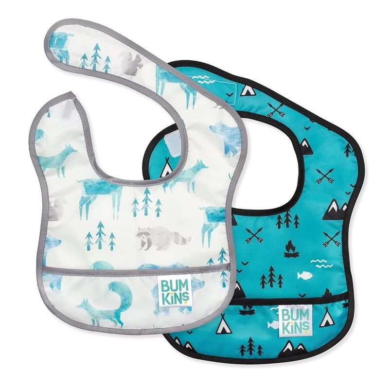 Set de 2 Baberos Impermeables Diseño Bosque
