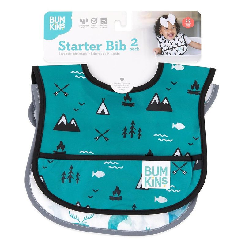 Set de 2 Baberos Impermeables Diseño Bosque