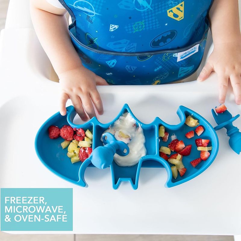 Plato de Silicona con Succión Diseño Batman Bumkins