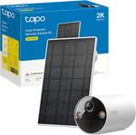 Cámara de Seguridad Exterior C410 KIT WiFi 2K con Panel Solar y Visión Nocturna en Color Blanco