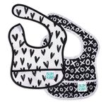Set de 2 Baberos Impermeables Starter XOXO y Corazones