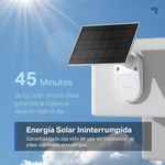 Cámara de Seguridad Exterior C410 KIT WiFi 2K con Panel Solar y Visión Nocturna en Color Blanco