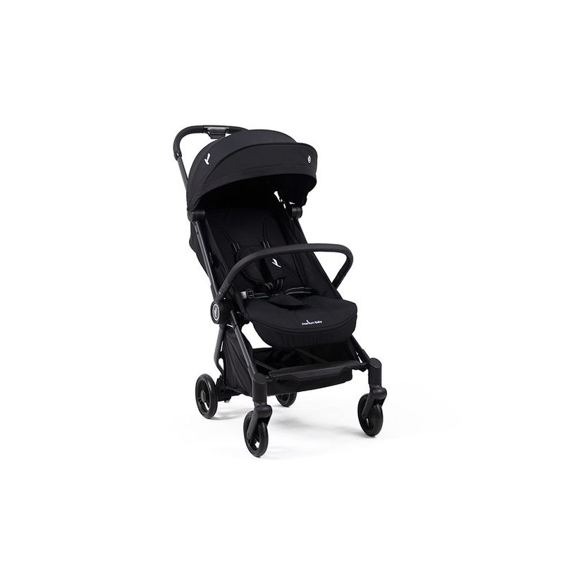 Carruaje de Paseo para Bebé Nano con Plegado Ultracompacto y Capota Amplia Color Negro