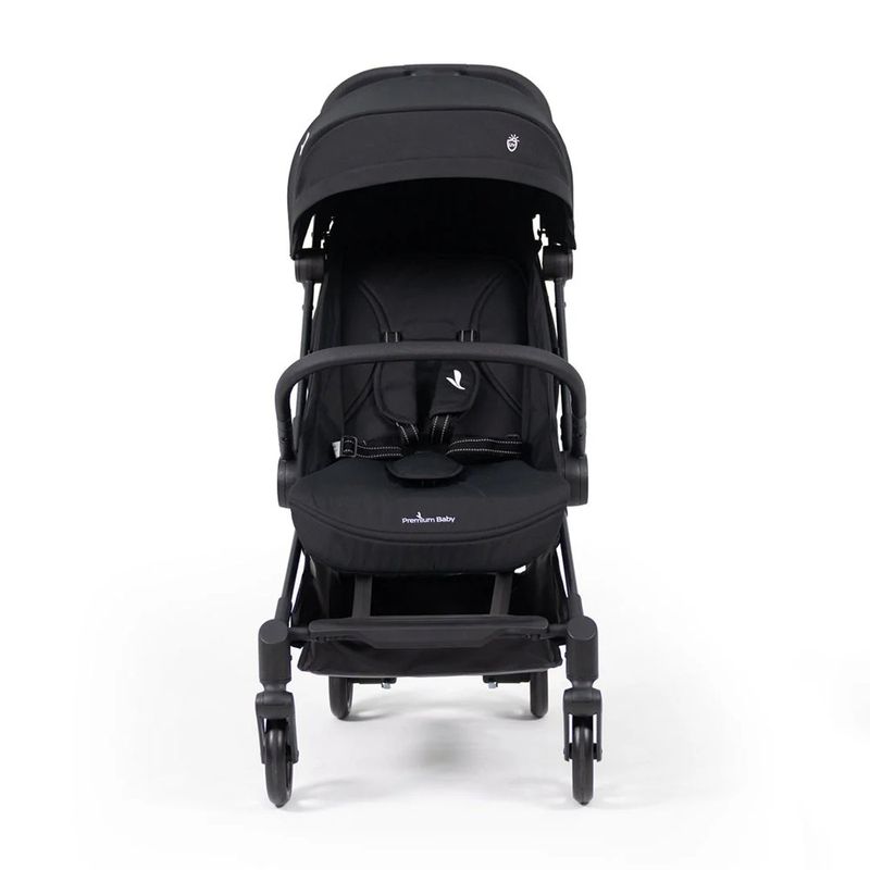 Carruaje de Paseo para Bebé Nano con Plegado Ultracompacto y Capota Amplia Color Negro