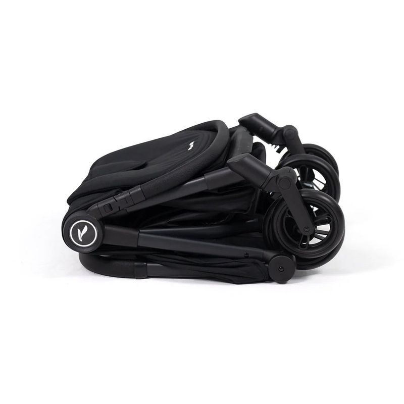 Carruaje de Paseo para Bebé Nano con Plegado Ultracompacto y Capota Amplia Color Negro