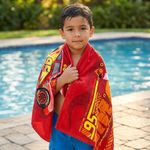 Toalla Infantil Diseño Rayo McQueen 119x64 Cm para Playa, Piscina o Baño
