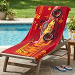 Toalla Infantil Diseño Rayo McQueen 119x64 Cm para Playa, Piscina o Baño