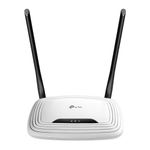 Router Inalámbrico TL-WR841N Wi-Fi 4 N300 de 300 Mbps con 2 Antenas en Color Blanco
