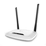 Router Inalámbrico TL-WR841N Wi-Fi 4 N300 de 300 Mbps con 2 Antenas en Color Blanco