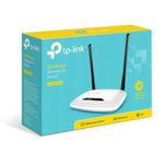 Router Inalámbrico TL-WR841N Wi-Fi 4 N300 de 300 Mbps con 2 Antenas en Color Blanco