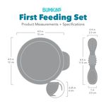 Set de Primera Alimentación de Silicona con Tazón Efecto Mármol