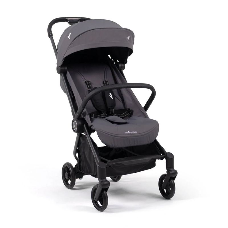 Carruaje de Paseo para Bebé Nano con Plegado Ultracompacto y Capota Amplia Color Gris